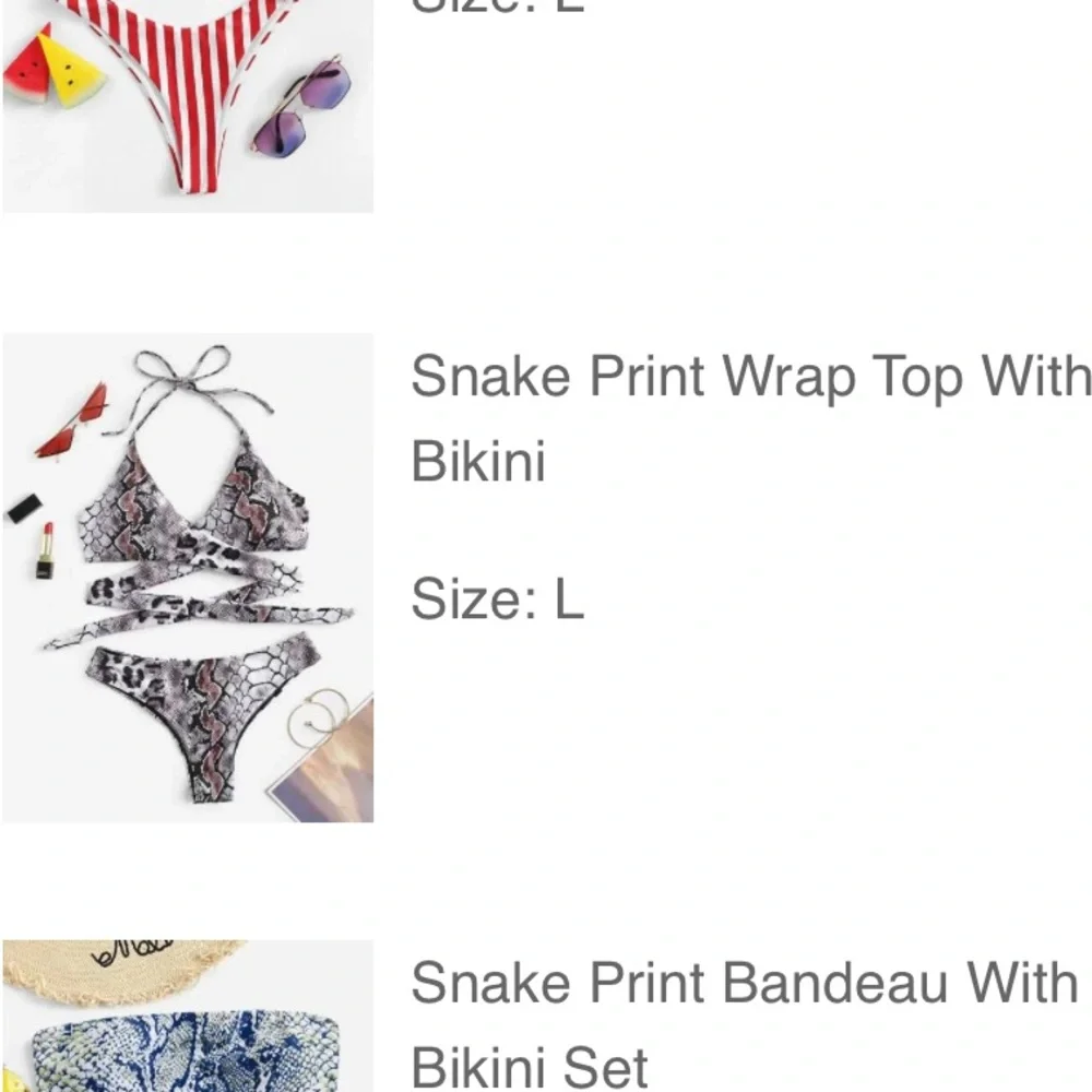 SNAKESKIN BIKINI - Picture 2 of 2
